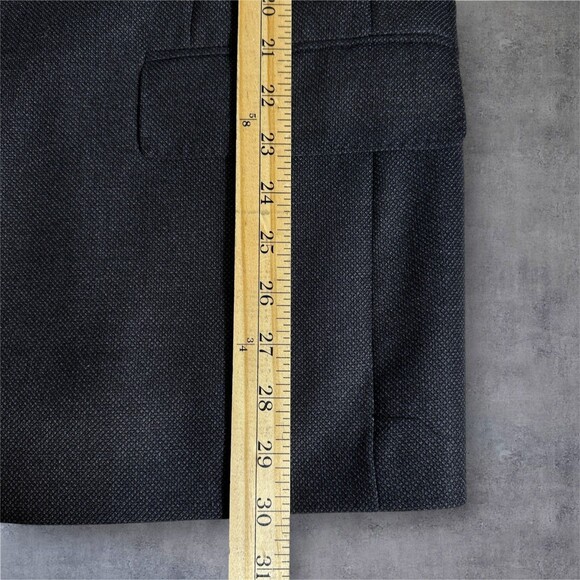 NORDSTROM Mens Blazer Sport Coat Two Button Jacket 48R WOOL Charcoal Gray - Picture 9 of 12